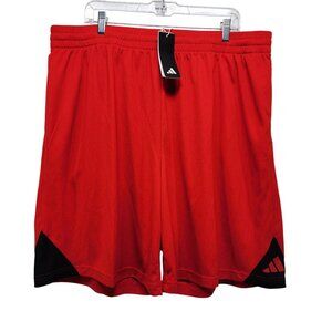 Adidas Mens BOS Basketball Shorts 3XL 9" Red/Black Polyester With Tags